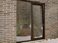 Портальная дверь Рехау 70 Темный дуб